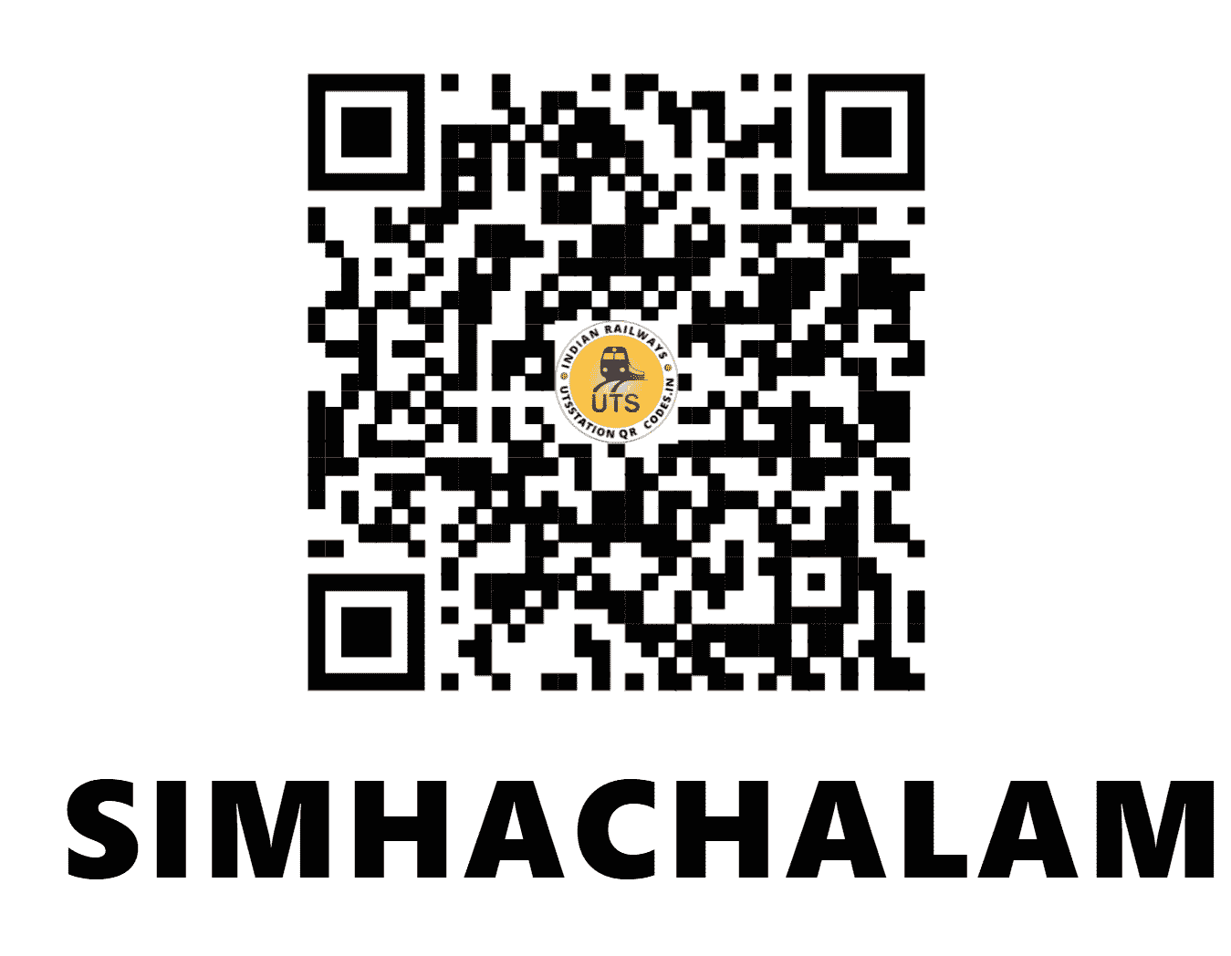 UTS QR Code for SIMHACHALAM - SCM (EO - ANDHRA PRADESH)
